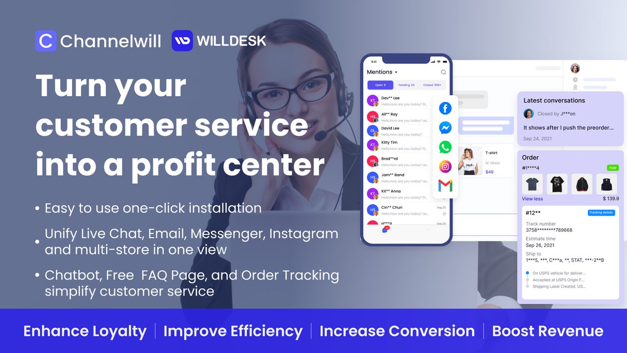 Willdesk: Live Chat&AI Chatbot