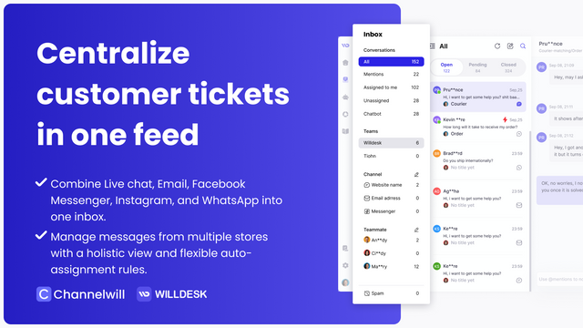 Willdesk: Live Chat&AI Chatbot