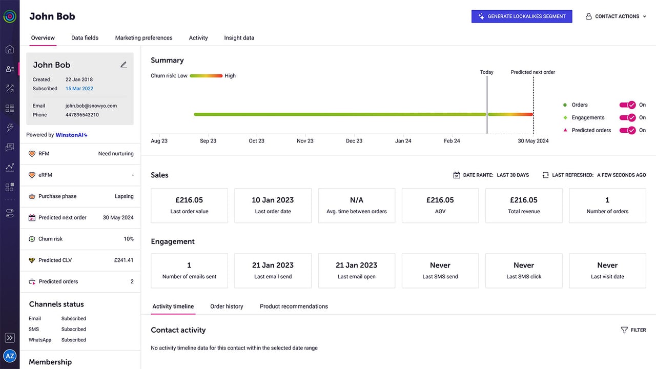 Single customer view