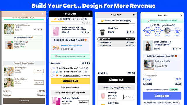 Fully Customizable In Cart Upsell Drawer | Shopify app