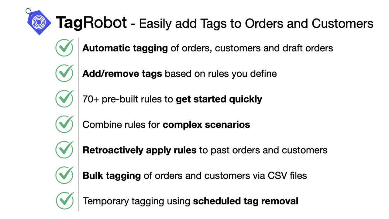 TR: Auto Tag Orders, Customers