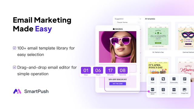 SmartPush: Email, SMS, Pop‑up