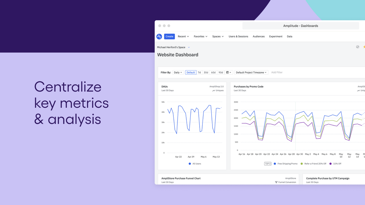 Centralize key metrics & analysis