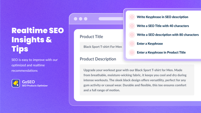 GoSEO: Products SEO Optimizer