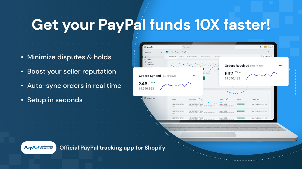 TrackiPal PayPal Tracking Sync