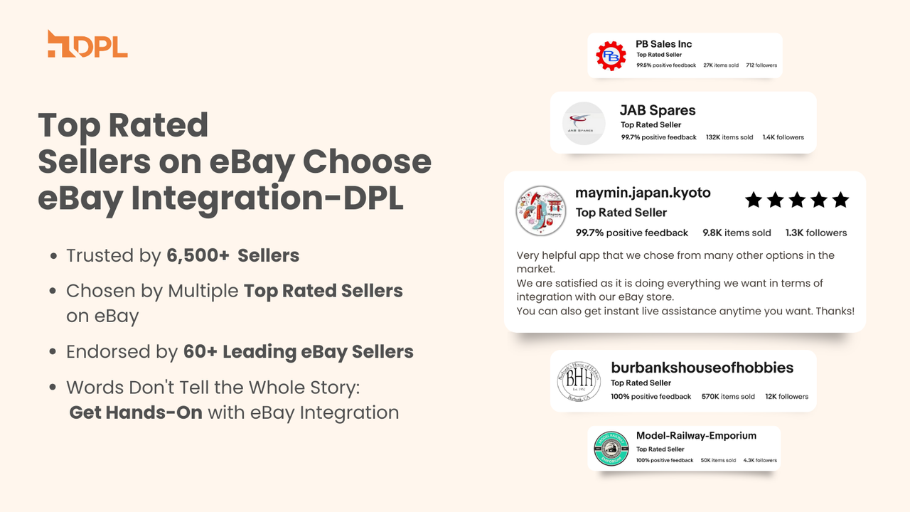 Trusted by top-rated ebay sellers