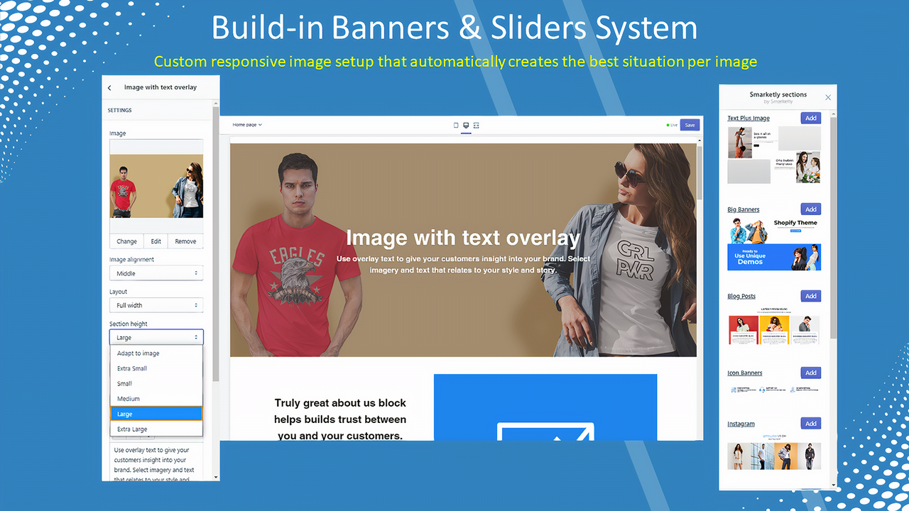 Build-in Banners & Sliders System