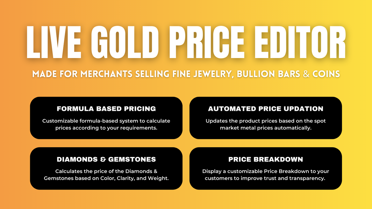 Live Gold Price Editor