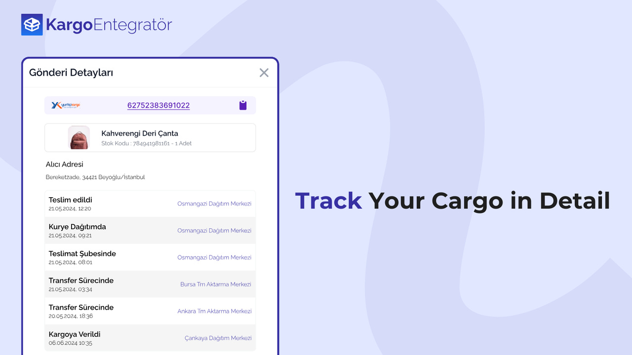 Detaylı Kargo Takibi