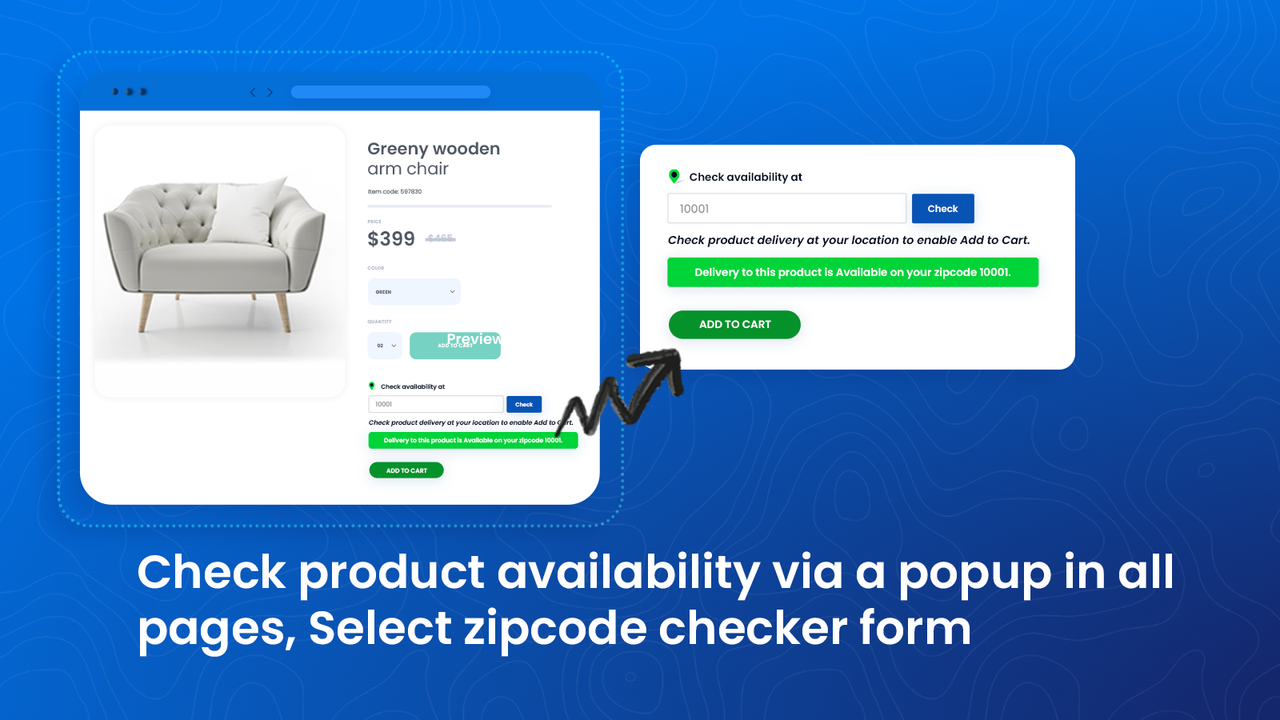 Zipcode checker view