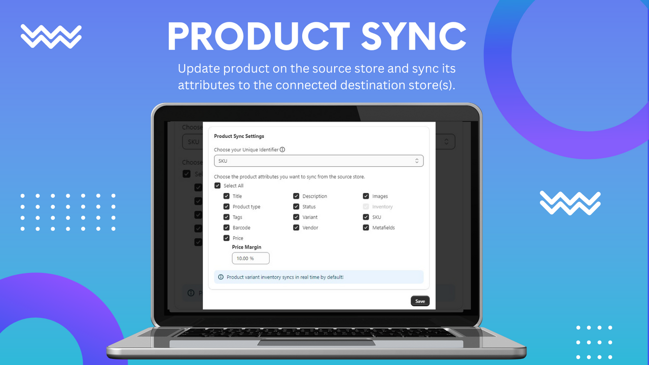 Product sync across multiple stores