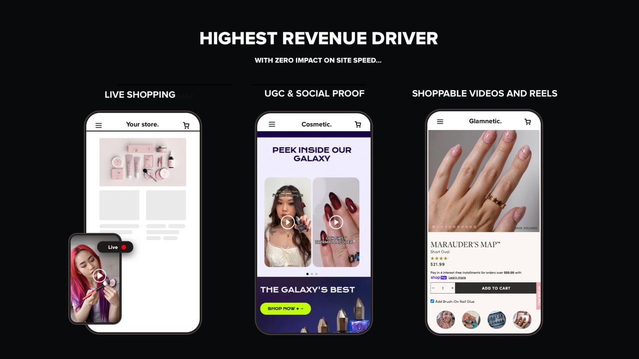 Increase converion with shoppable vdei and livestreaming