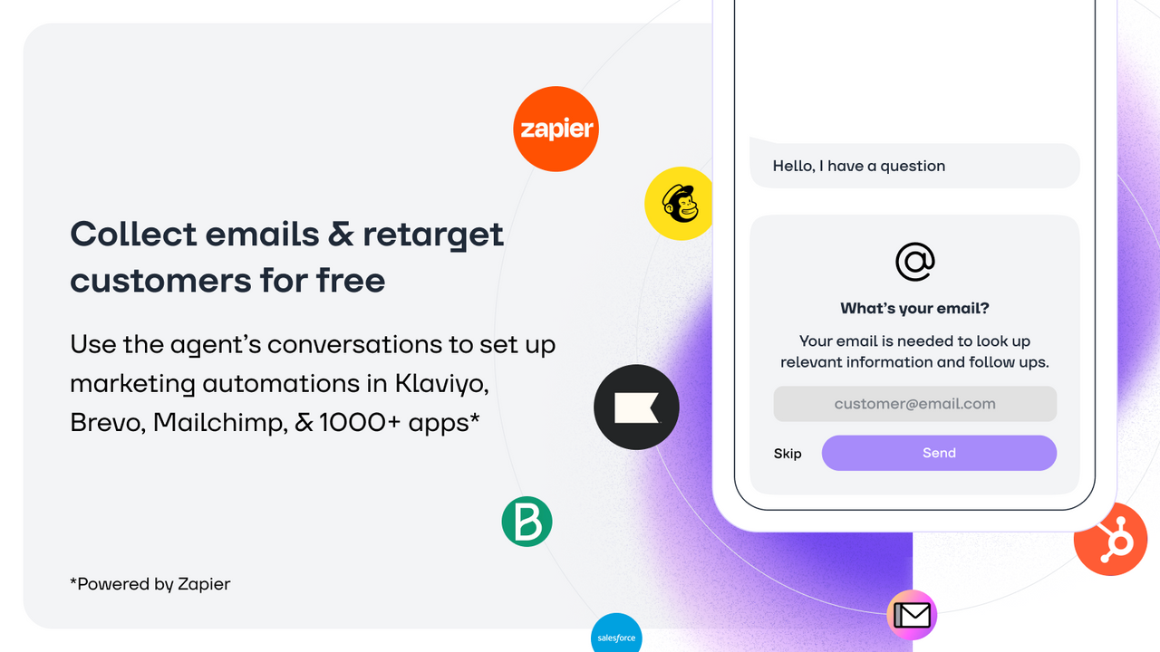 Collect emails & retarget customers for free