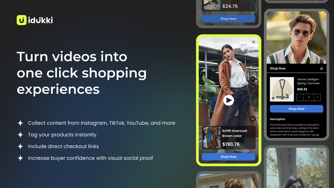 Turn videos into one click shopping experiences