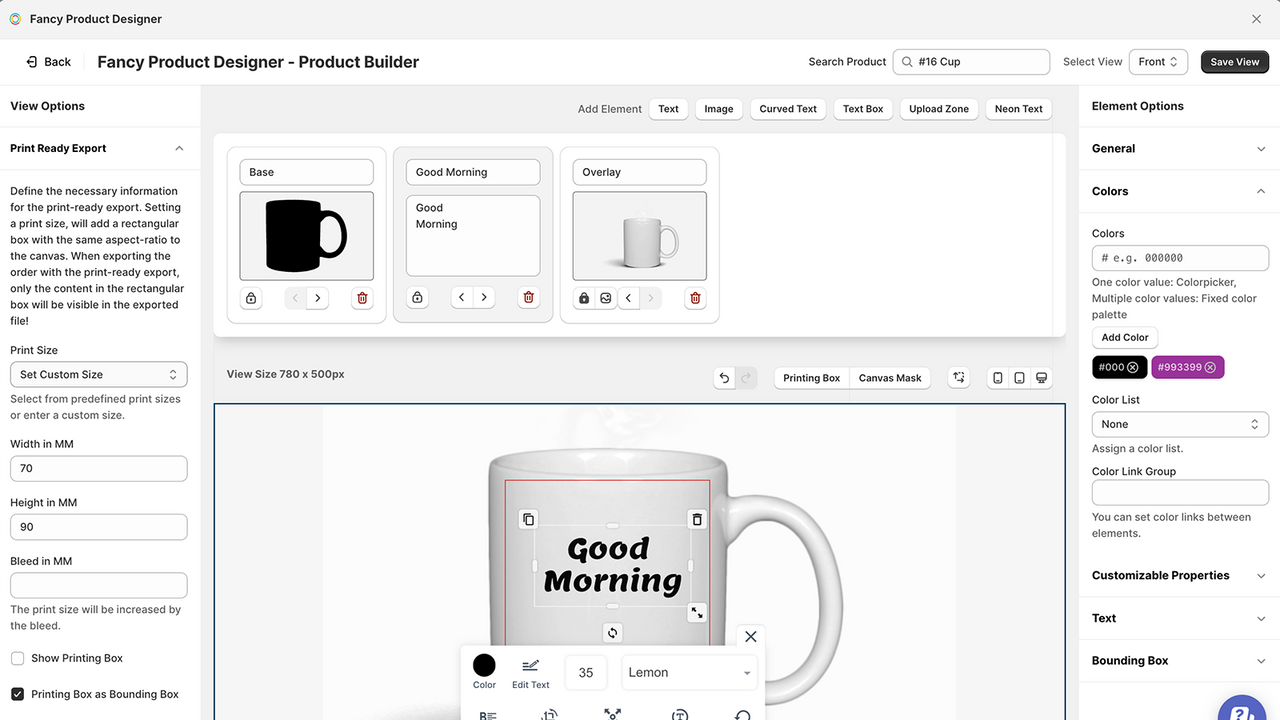 Set up your product templates with our Product Builder.