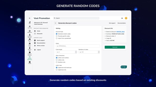 VP: Discount Code Generator