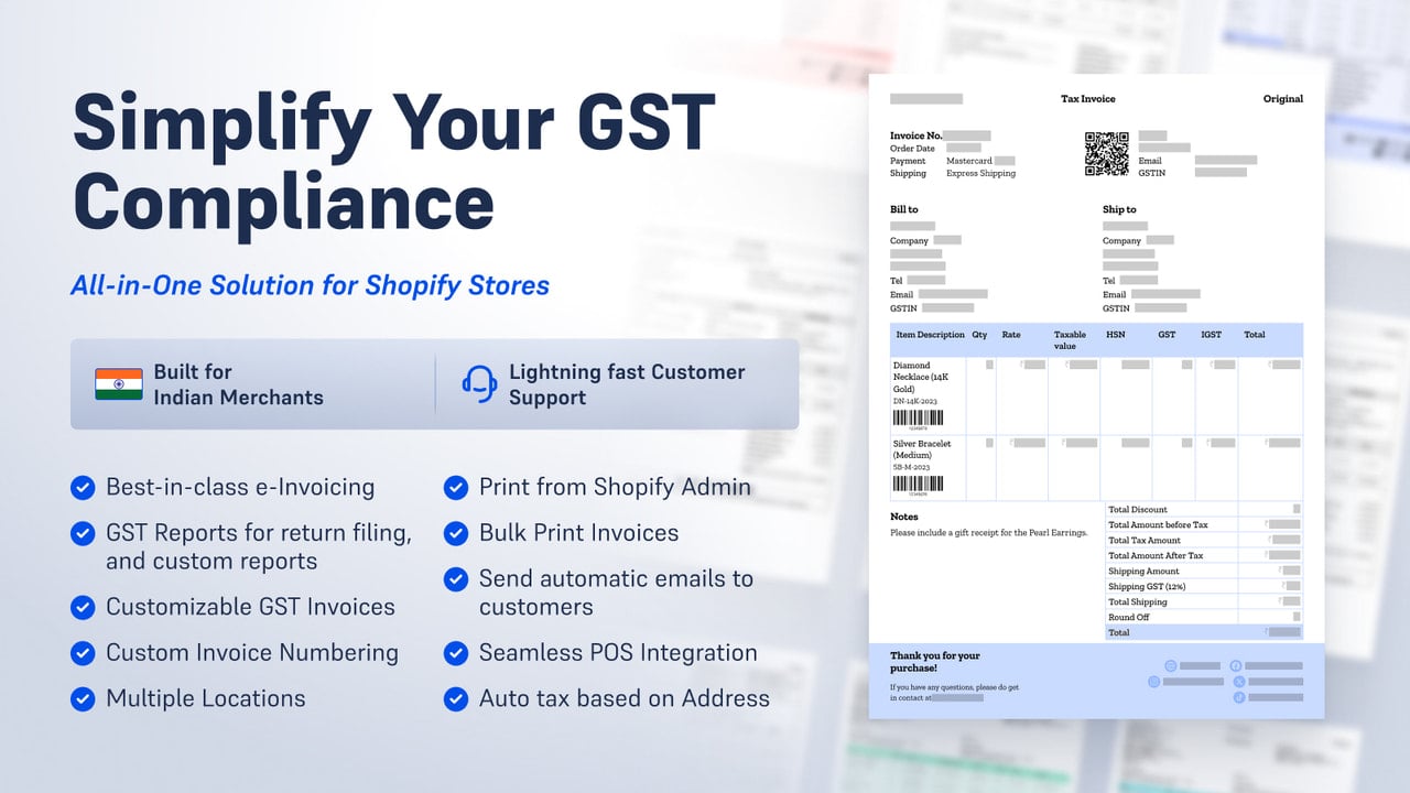 GST Pro ‑ Invoices for India