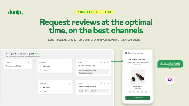 Build email flows and send review requests