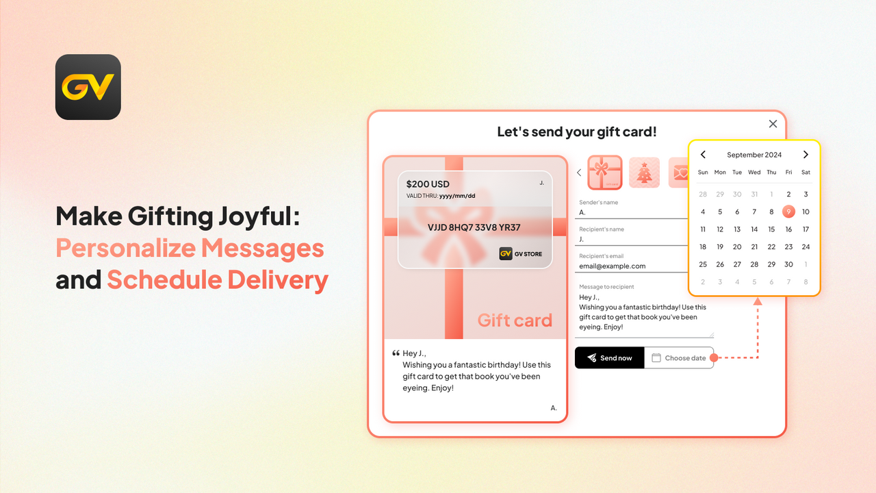 Make Gifting Joyful: Personalize Messages and Schedule Delivery