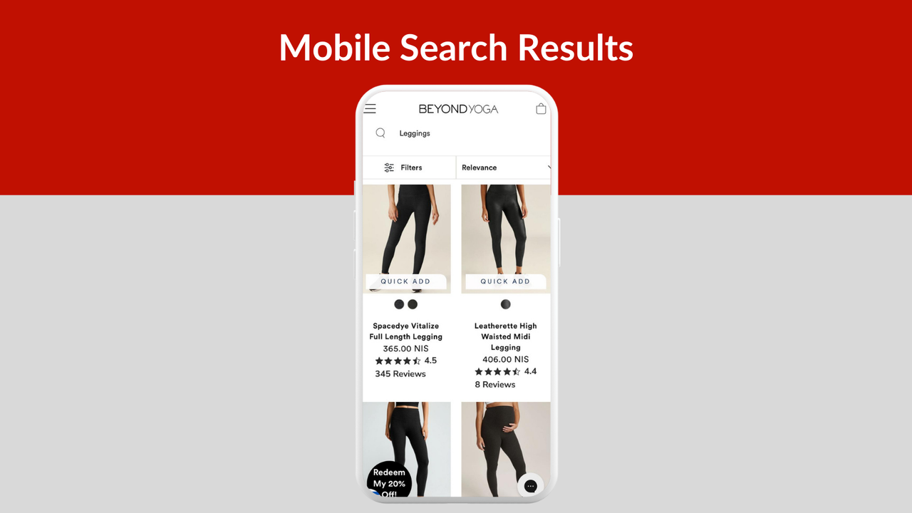 Mobile Search Results