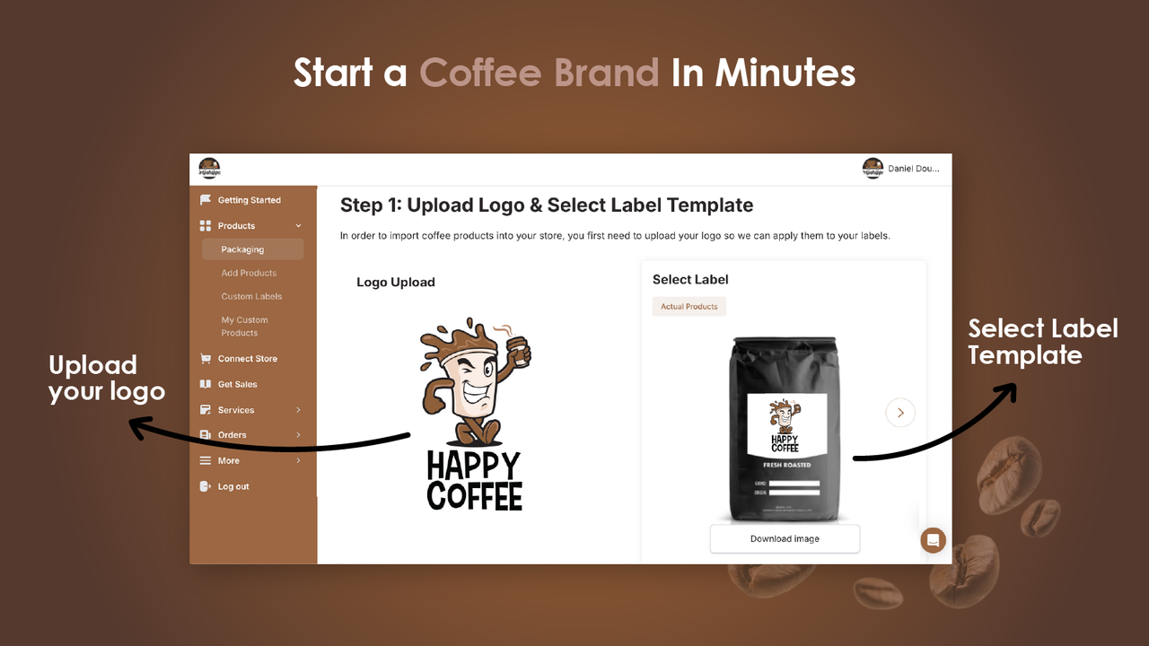 Add wholesale dropshipper coffee products to your online store