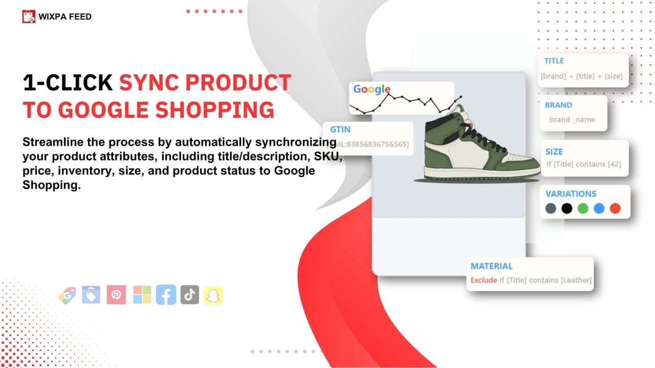 sync product feed to google merchant center from shopify