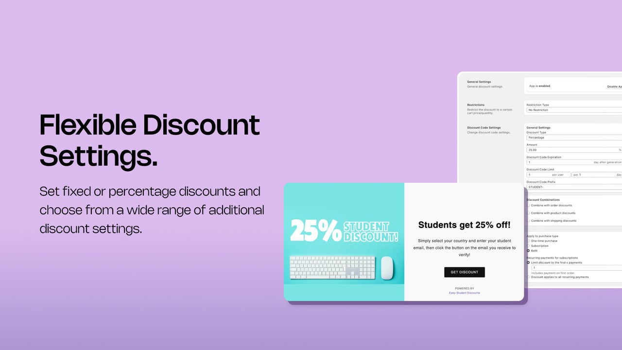 Personalise your discount restrictions easily