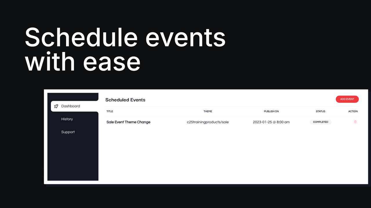 Adding new theme schedule event