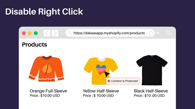 Prevent Right Click and Protect Store Images from Theft