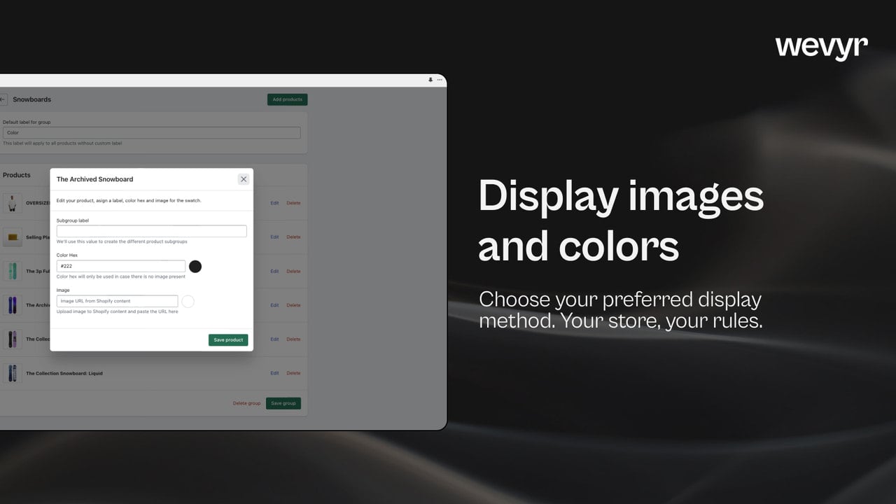 Prime Swatches fully responsive color swatches