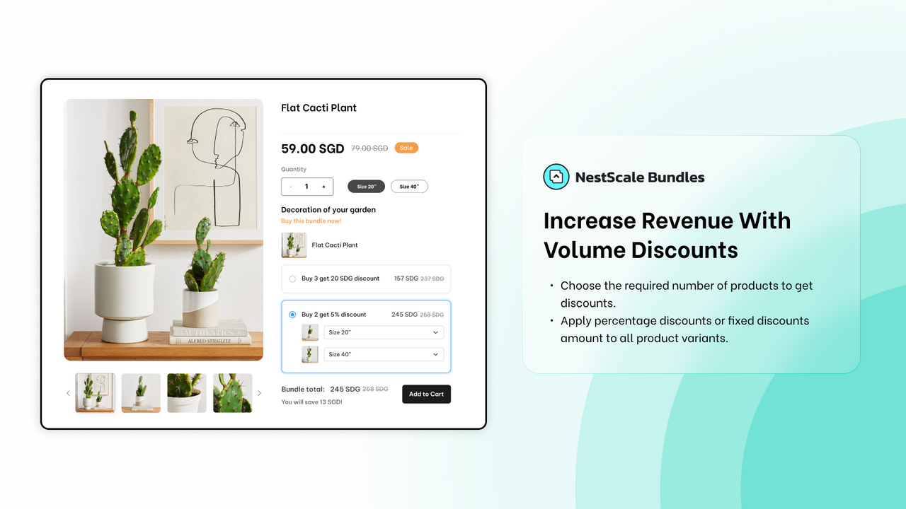 Increase revenue with volume discounts