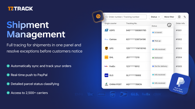 Shipments Dashboard Monitor your orders in full in time.