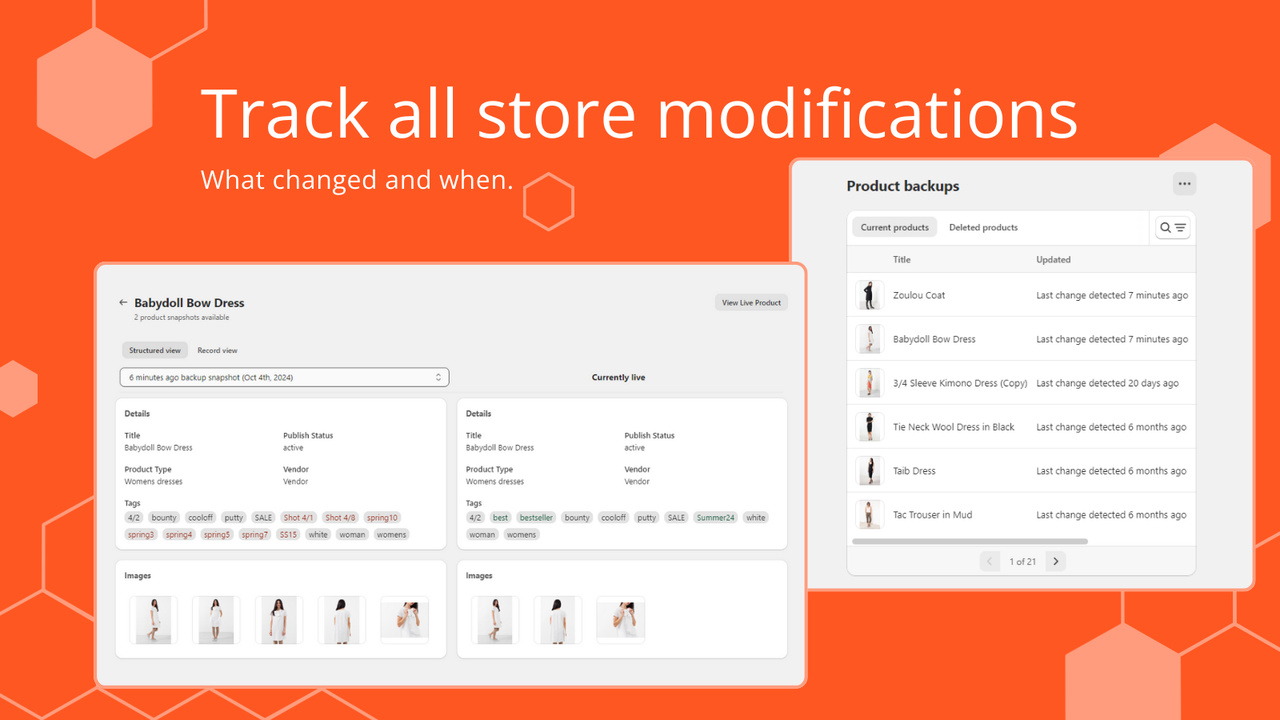 Track all store modifications