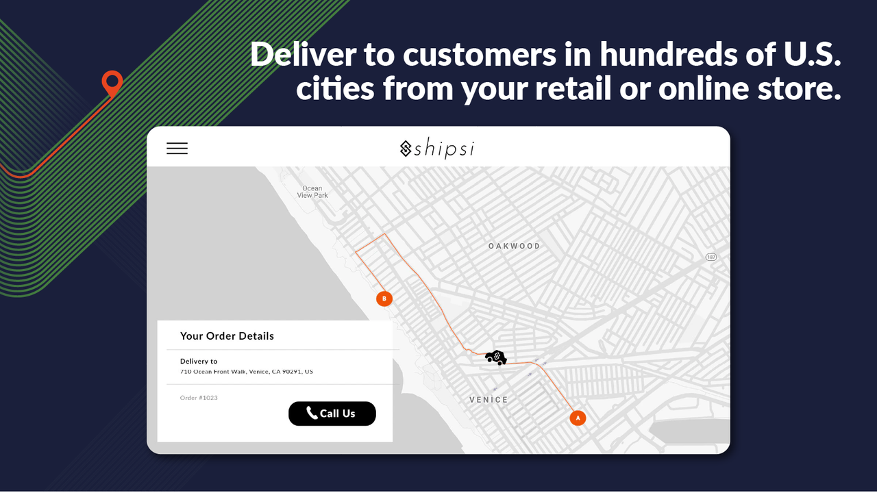 Live-tracking to keep tabs on your delivery at all times