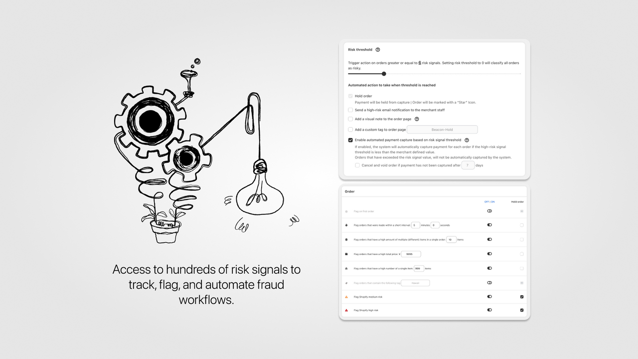 fraud analysis system settings page