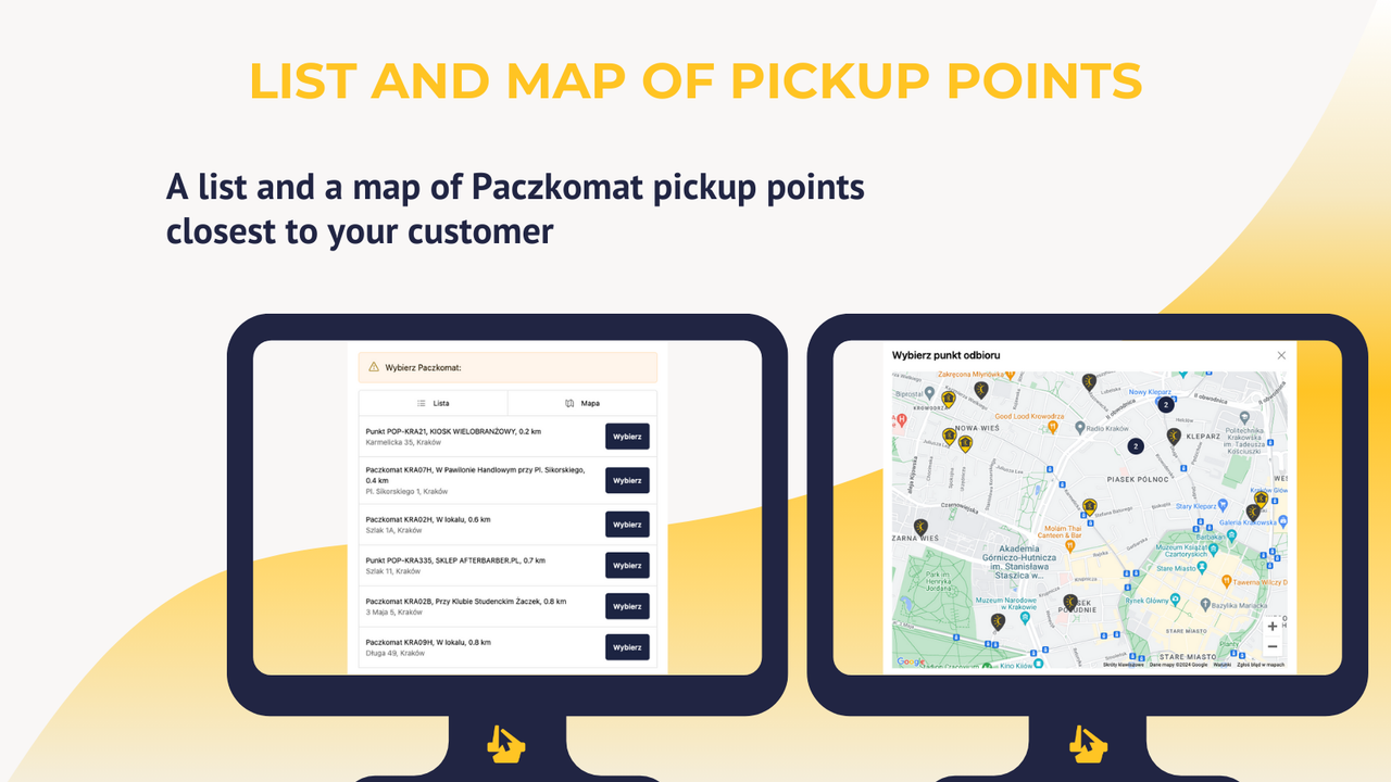 List of Paczkomaty pickup points