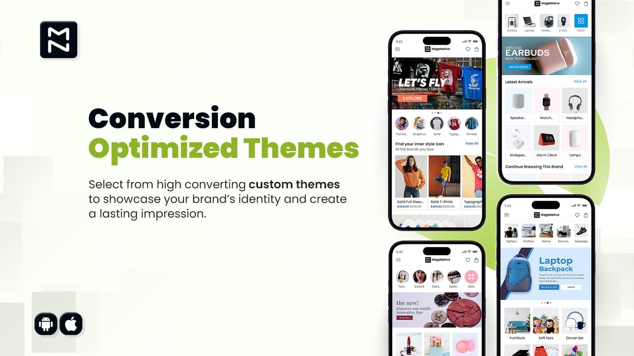 High Converting themes with intuitive navigation.