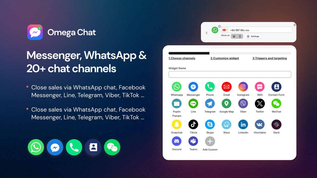 Omega Messenger, WhatsApp Chat