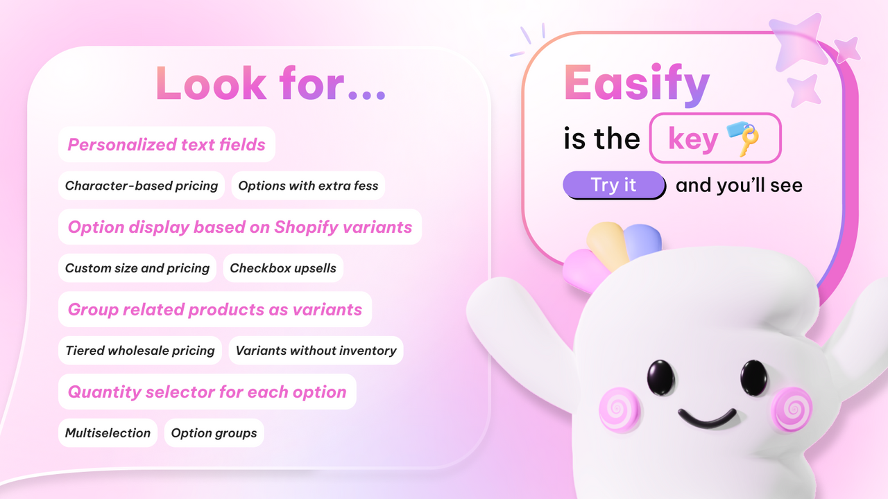 Easify Product Options Variant