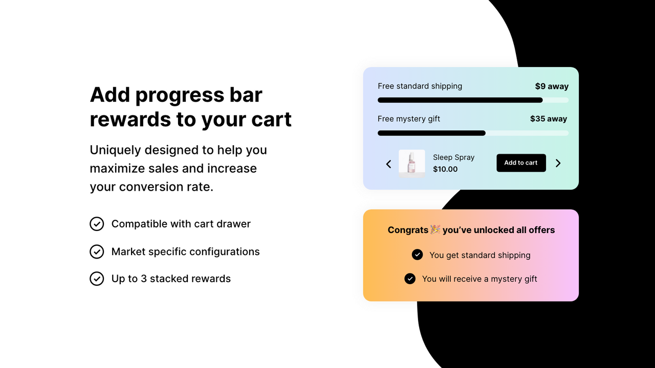 free shipping bar - progress bar - product upsell