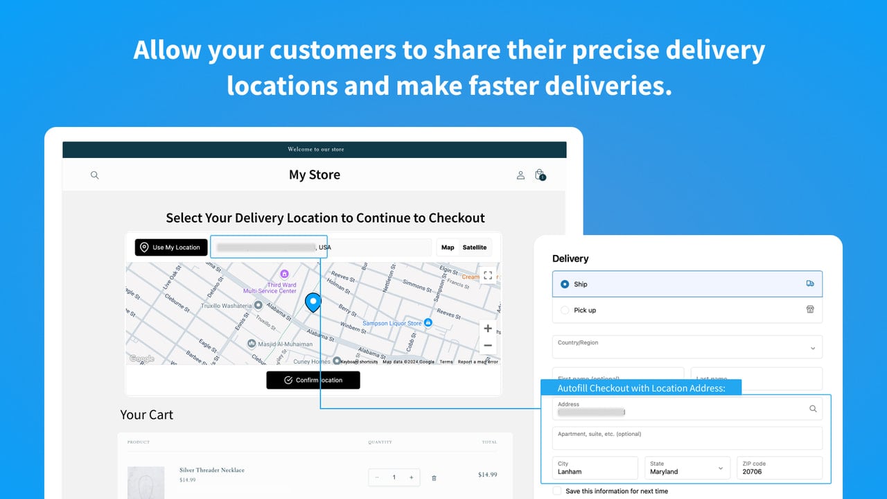 Obtain your Customers’GPS Coordinates and make faster deliveries