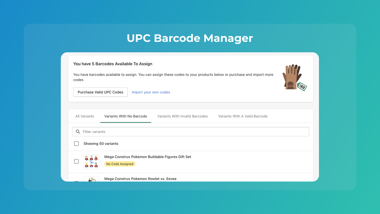 Dragon UPC Barcodes Manager