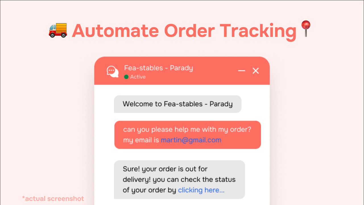 Order tracking automation