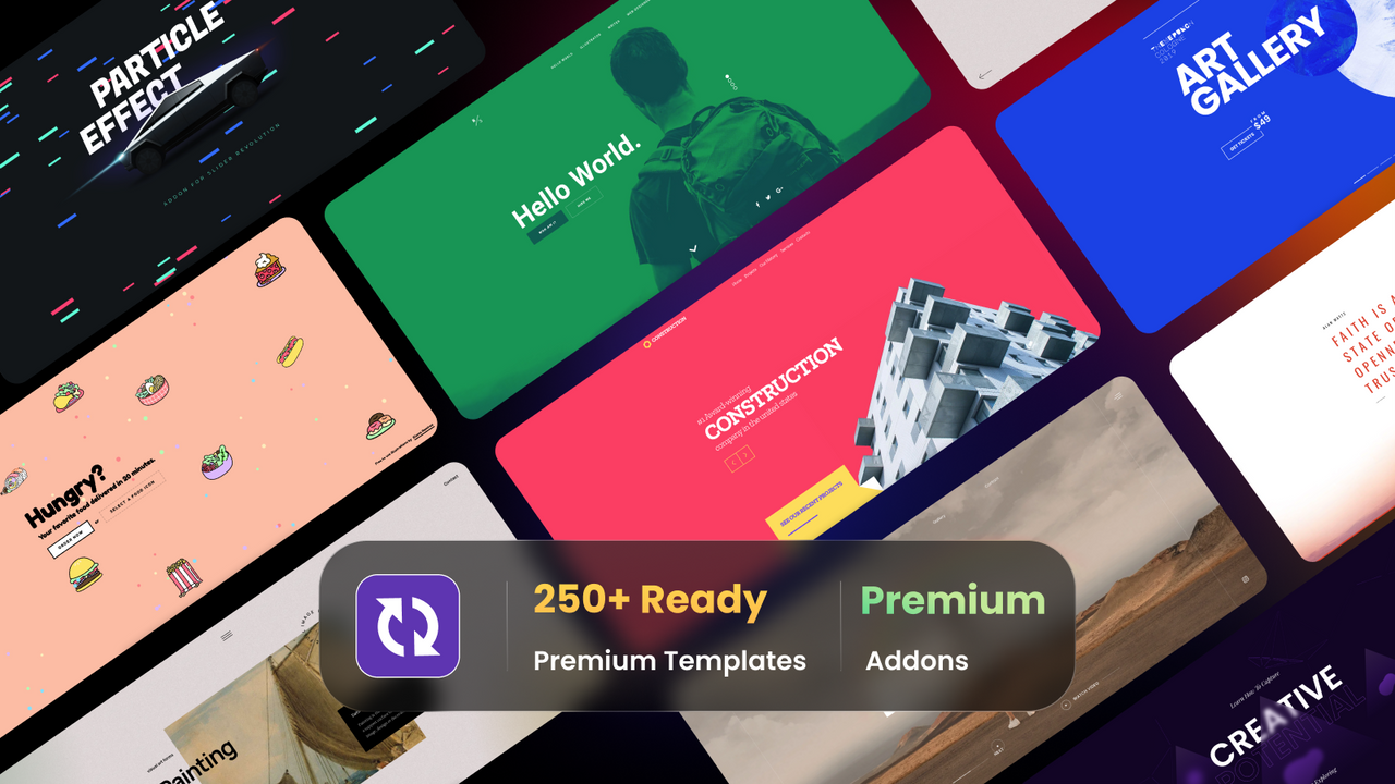 Premium templates, slider designs