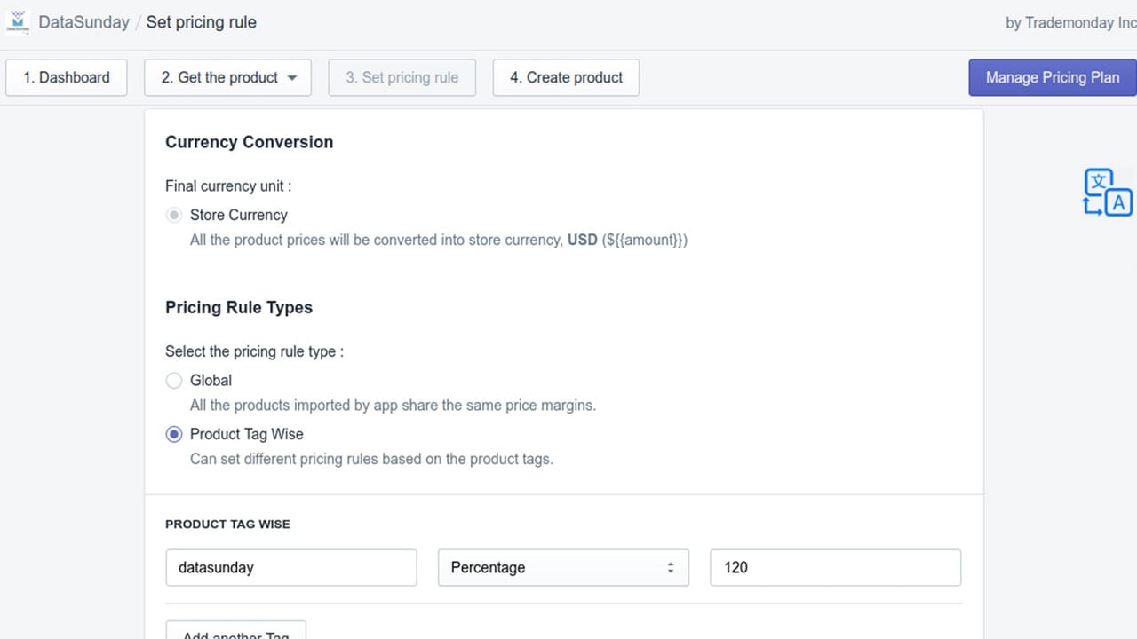 Set Fixed or Percent Pricing Rules