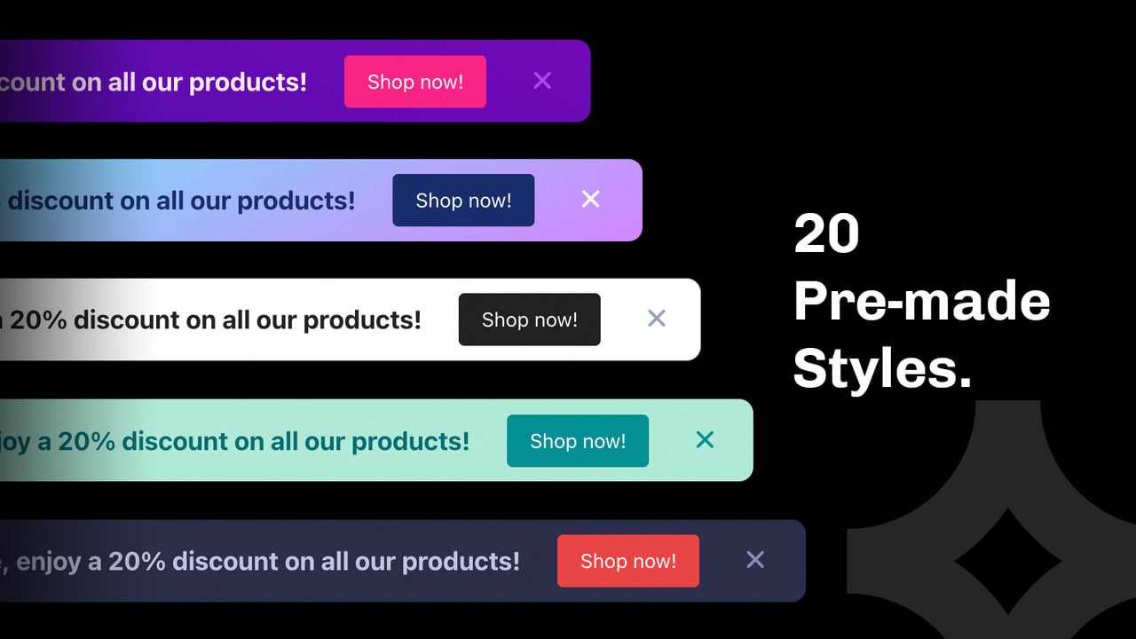 20 shopify announcement bar syles