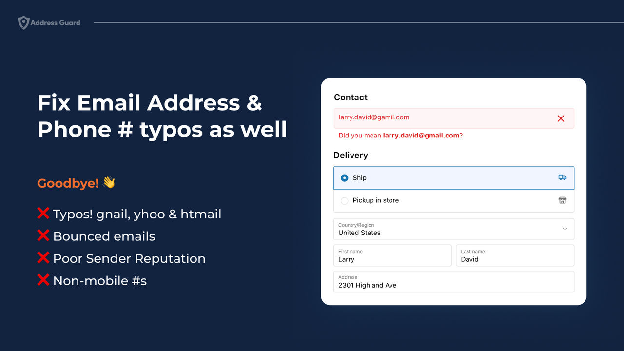 Say goodbye to email address and phone number issues