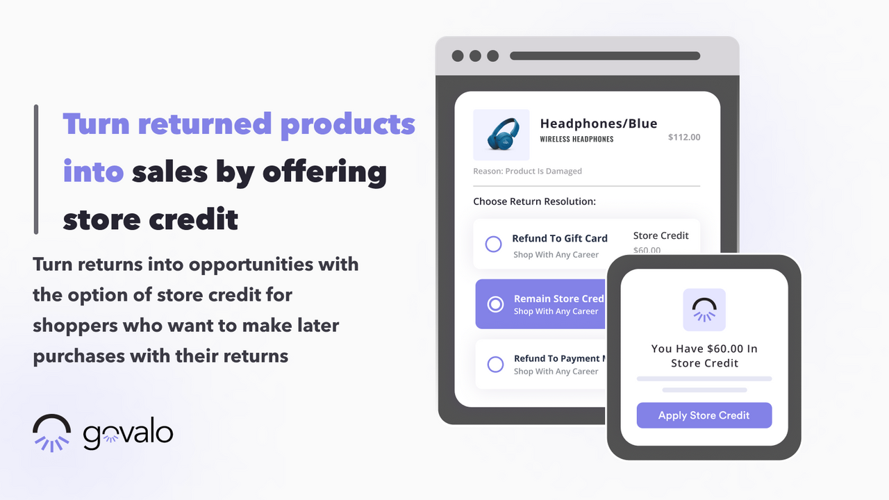 Govalo gift cards turning returned products into store credit