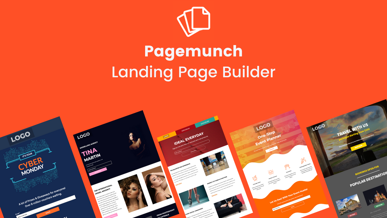 Pagemunch landing page templates