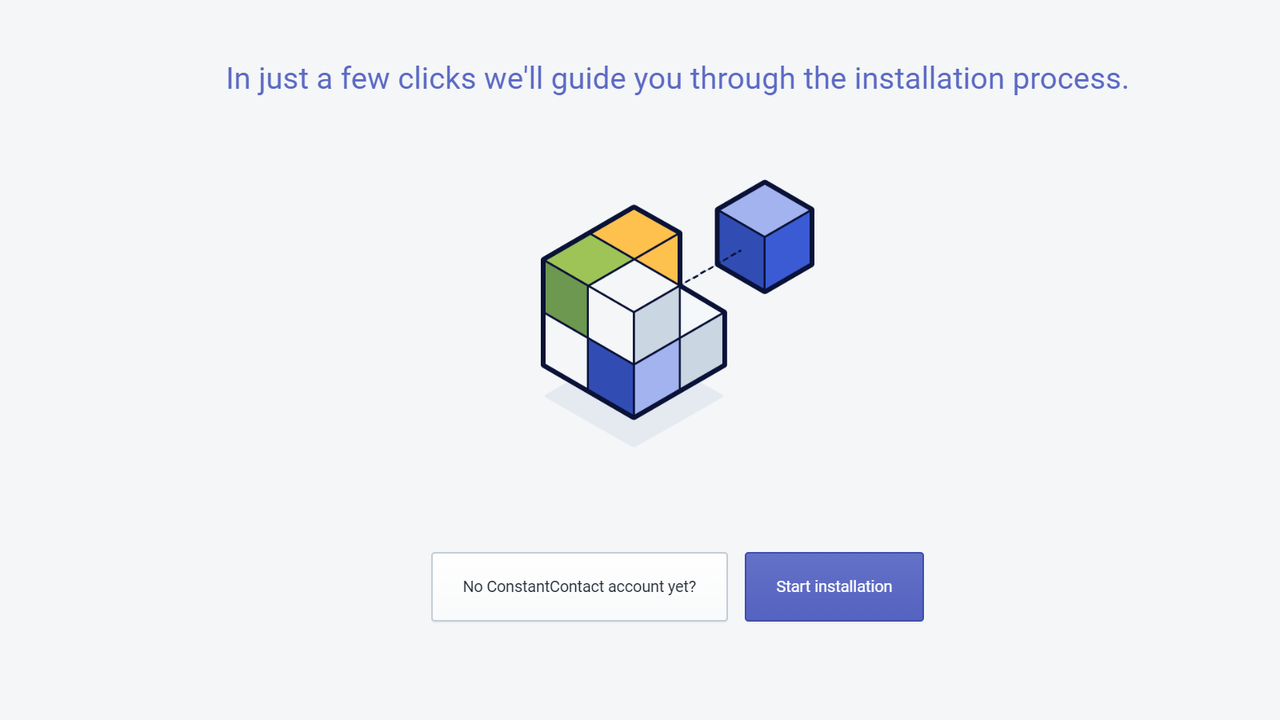 Shopify Constant Contact - Start Installation